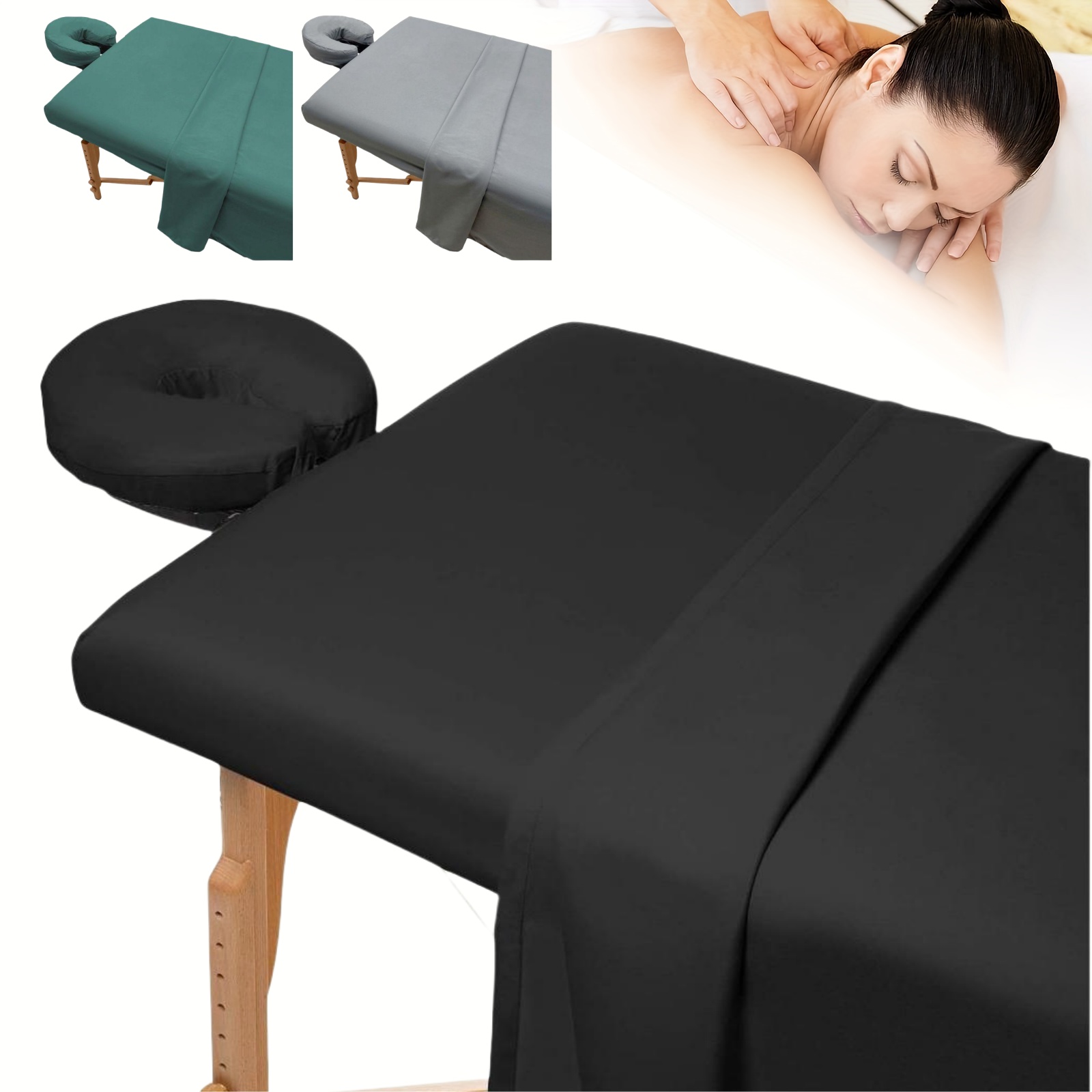 Spa Wellness Locations - 3 ชิ้น/เซ็ตไมโครไฟเบอร์นวดชุดแผ่น Premium Salon SPA เตียง
