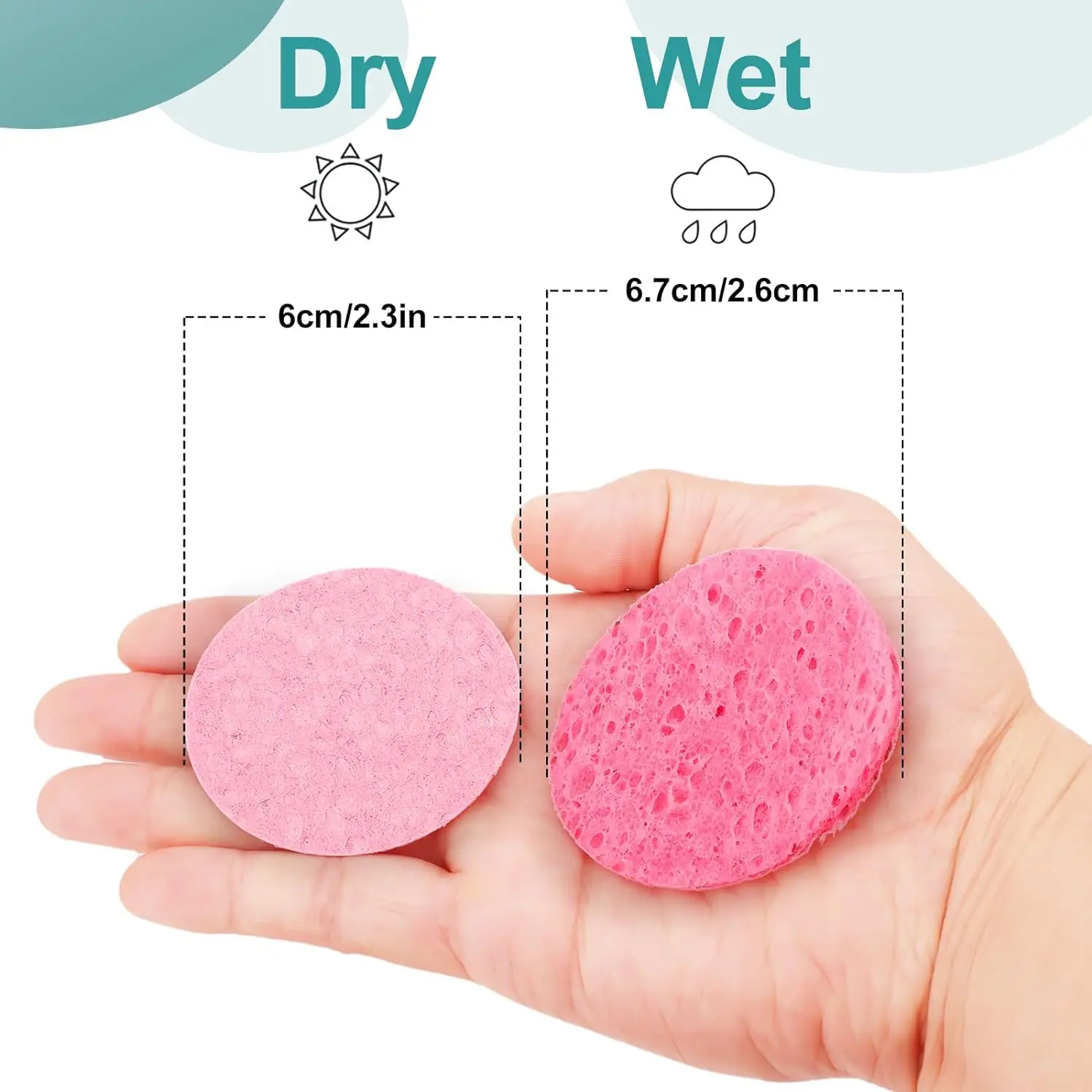 50/500PC ธรรมชาติเซลลูโลสฟองน้ - Spa Wellness Locations บทวิจารณ์และราคา