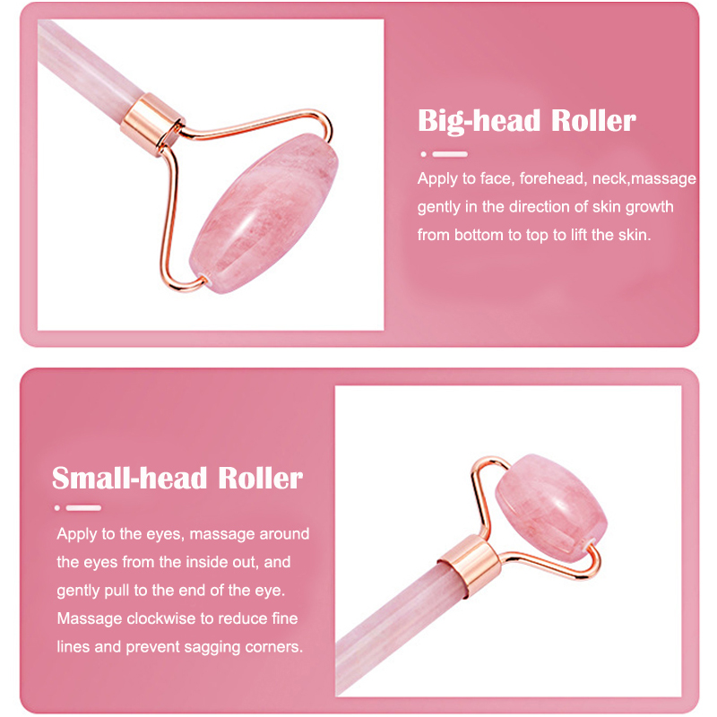 ธรรมชาติ Rose Quartz Jade Roll - Jade Roller Stone บทวิจารณ์และราคา
