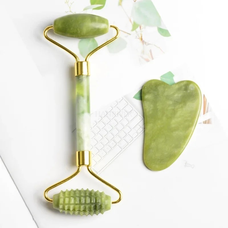 ชุดลูกกลิ้งนวดหน้าหยก พร้อมแผ่ - Jade Roller Stone บทวิจารณ์และราคา