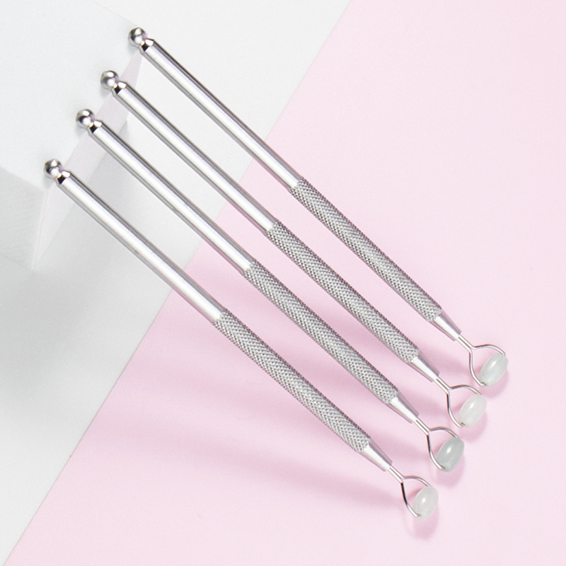 Eye ต่อต้านริ้วรอยหยกธรรมชาติ  - Jade Roller Stone บทวิจารณ์และราคา