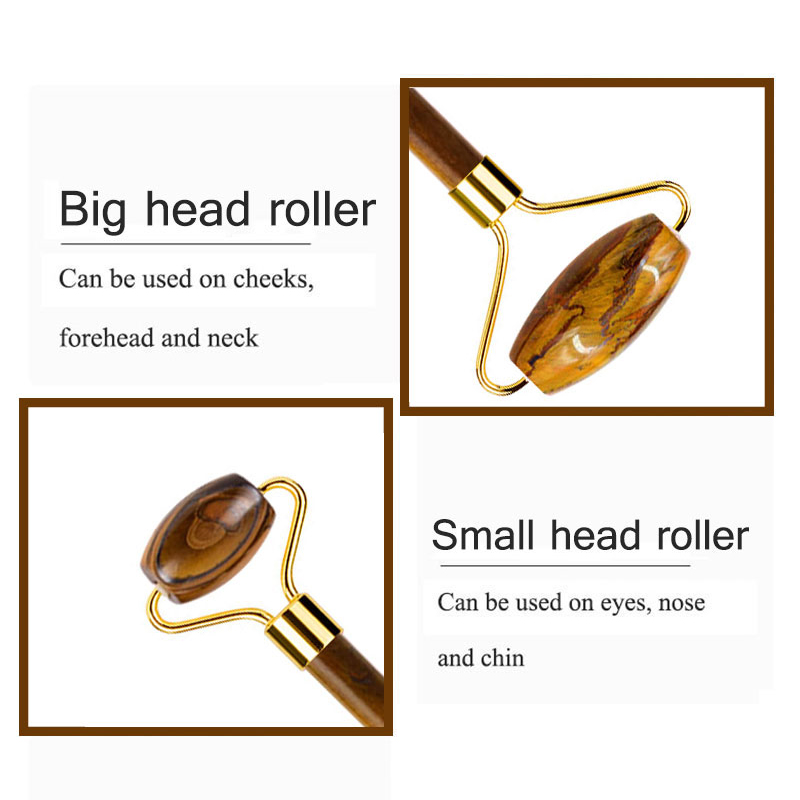 ธรรมชาติ Tiger Eye Jade Roller - Jade Roller Stone บทวิจารณ์และราคา