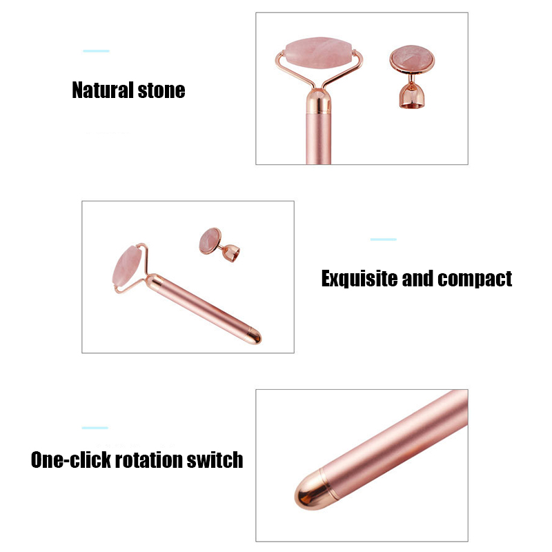 Rose Quartz Roller เครื่องนวดไ - Jade Roller Stone บทวิจารณ์และราคา