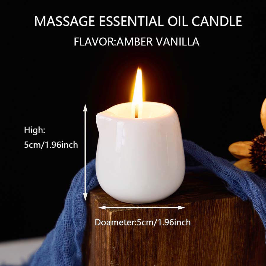 เทียนนวดเซรามิก กลิ่นอำพันวานิ - Massage Candle Melting บทวิจารณ์และราคา