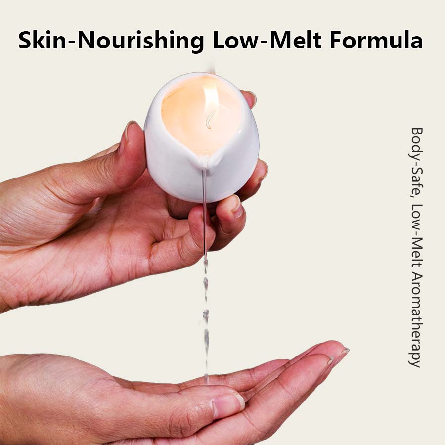 เทียนนวดเซรามิก กลิ่นอำพันวานิ - Massage Candle Melting บทวิจารณ์และราคา
