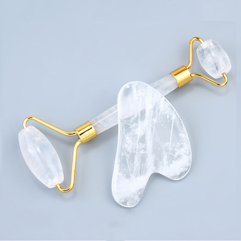 คริสตัลสีขาวธรรมชาตินวดหน้า Ro - Jade Roller Stone บทวิจารณ์และราคา