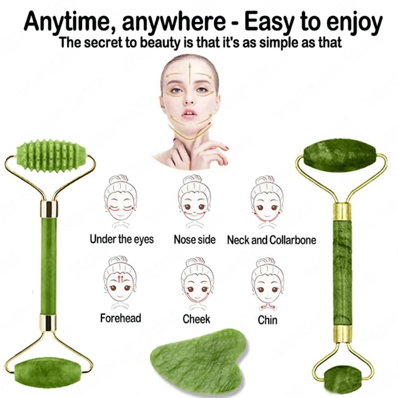 ลูกกลิ้งหยกธรรมชาติ กัวซา หินธ - Jade Roller Stone บทวิจารณ์และราคา